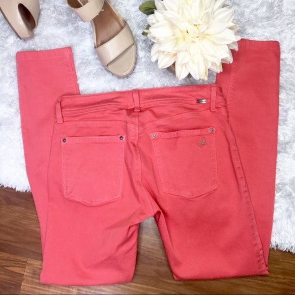 DL1961 Emma Legging Anthro 26 Coral Pants 560 - Picture 4 of 8